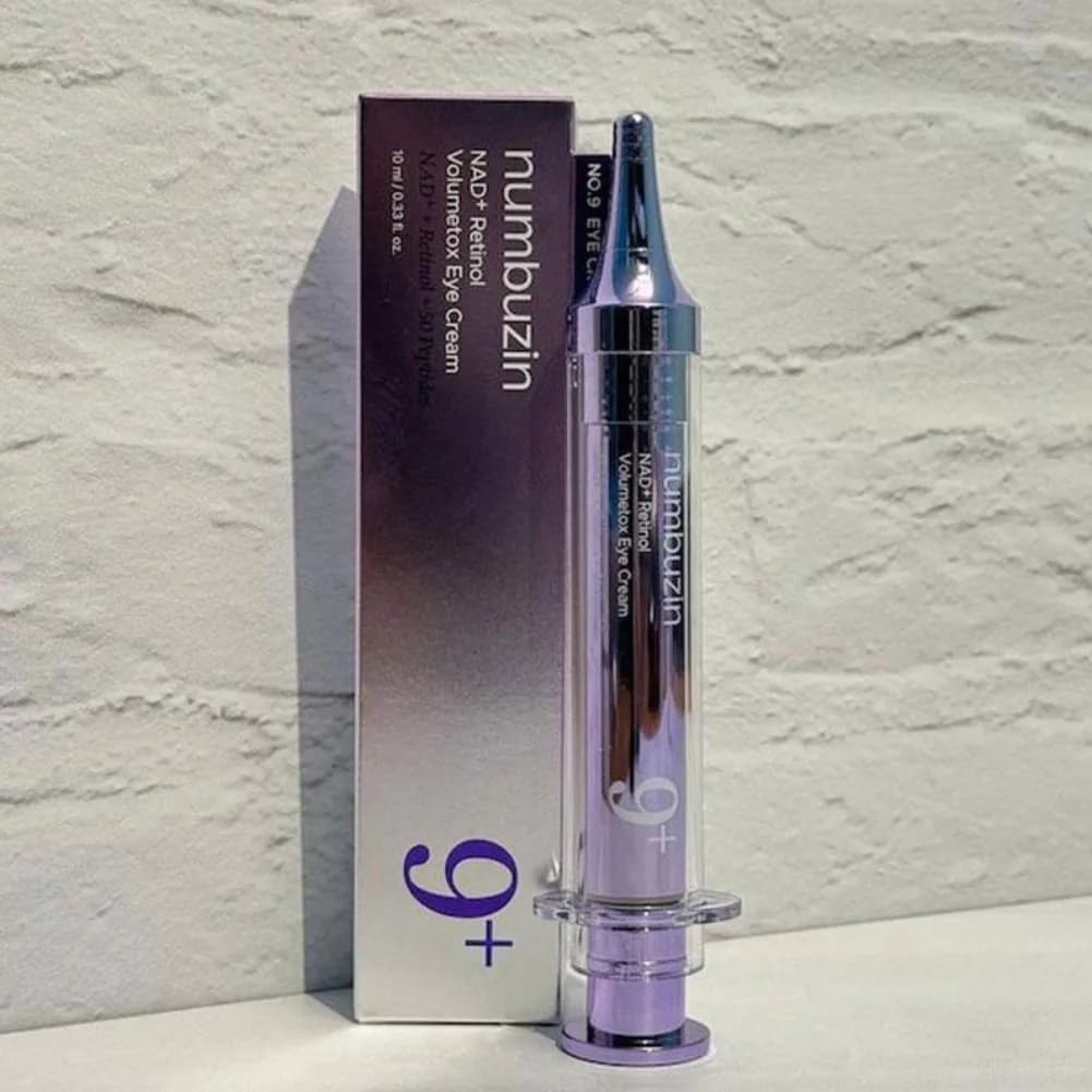 Numbuzin NO.9 Retinol Lift&Firm Eye Cream Purple Needle Tube NAD+ Peptide Eye Cream NAD+ BIO Lifting-sil Essence Korean Original