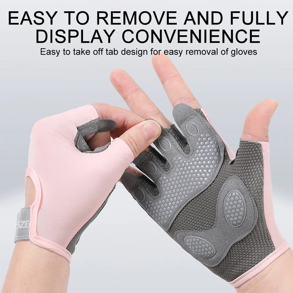 Guanti da Allenamento Unisex Mezze Dita Antiscivolo Traspiranti Regolabili Touchscreen per Uomo Donna Palestra Ciclismo Fitness