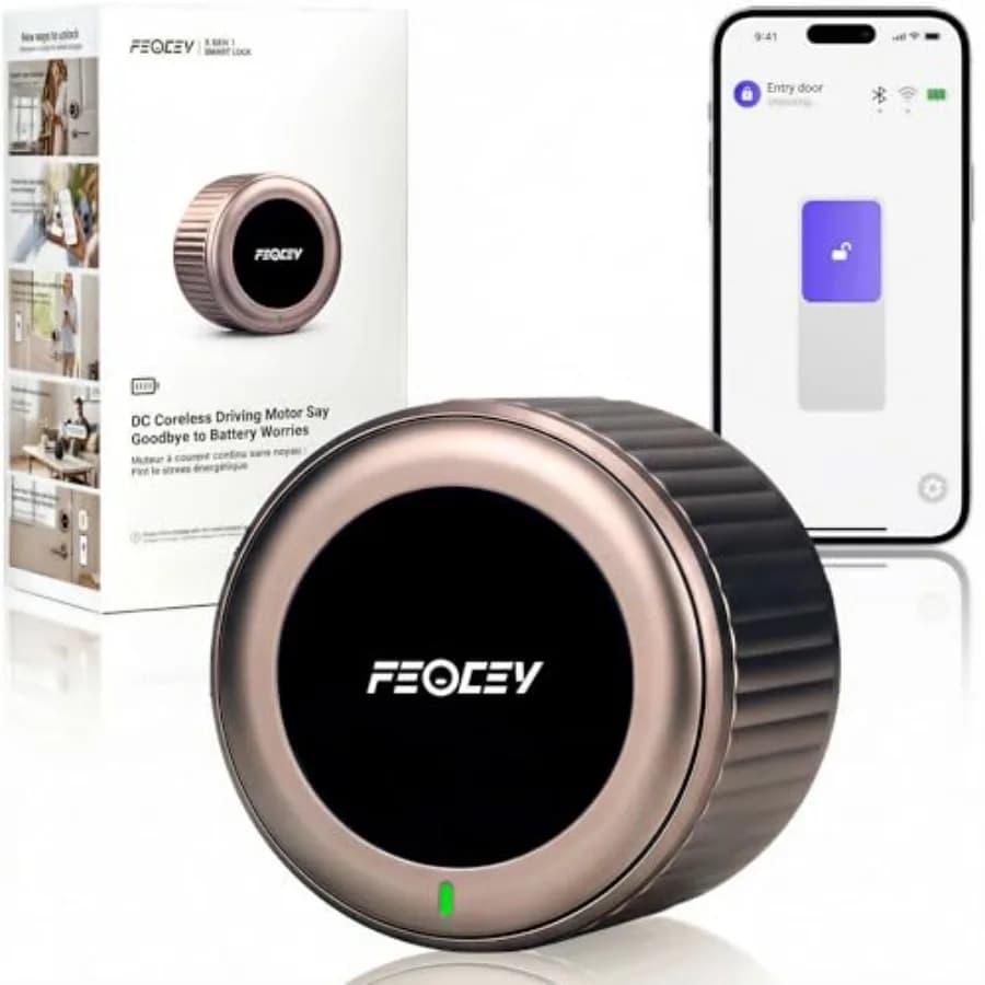 Serratura Intelligente Retrofit: Aggiorna il tuo Lucchetto Esistente in 8 Minuti - Serratura per Porta con Accesso Senza Chiave Wi-Fi per Noleggiatori e Proprietari, Batteria da 300 Giorni