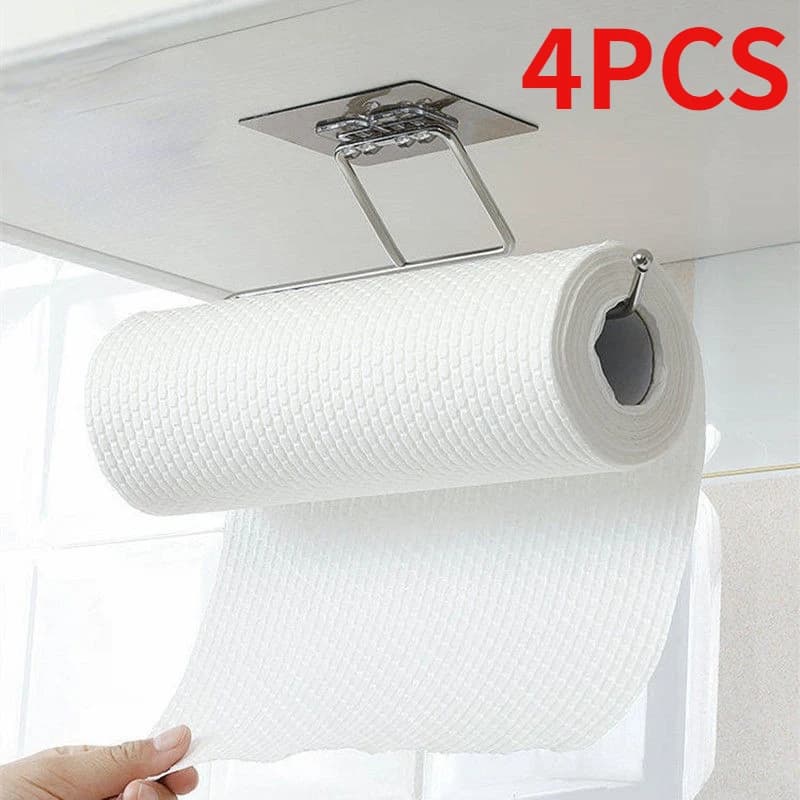 4/1PCS Porta carta da cucina Gancio portaoggetti per asciugamani Porta carta igienica Porta asciugamani Portaoggetti Porta fazzoletti Organizzatore da bagno