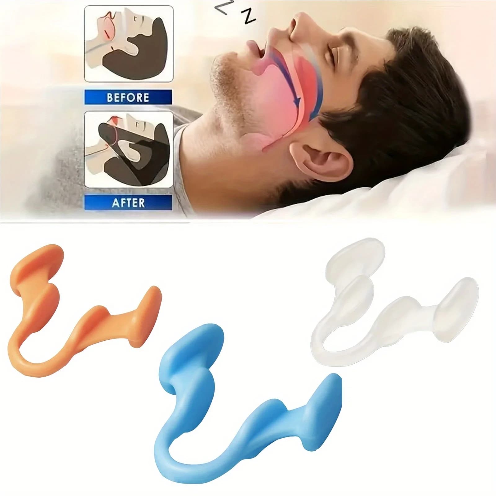 2-10pc Silicone Anti-Snoring Corrector Sleep Aid Nose Expanders Improve Sleeping Quality Stop Snoring Device Relief Nasal Clip