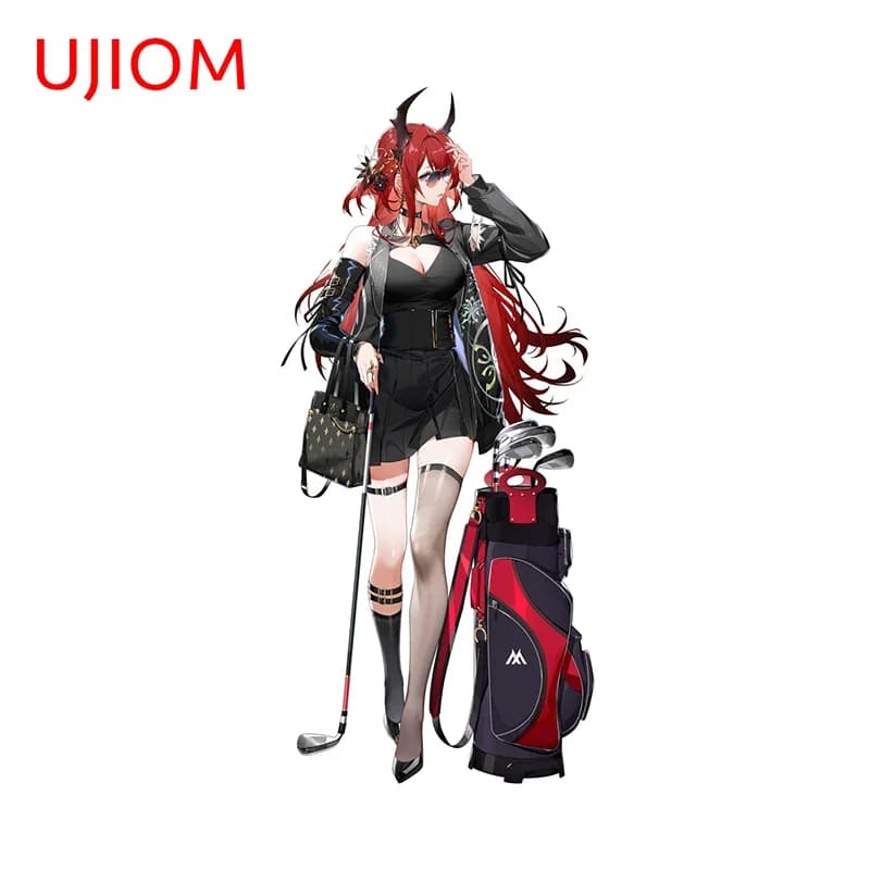 UJIOM 13cm × 5.9cm Surtr Fumio Arknights Adesivo da parete sexy con gambe lunghe, decorazioni per condizionatori d'aria, accessori per la camera degli adulti