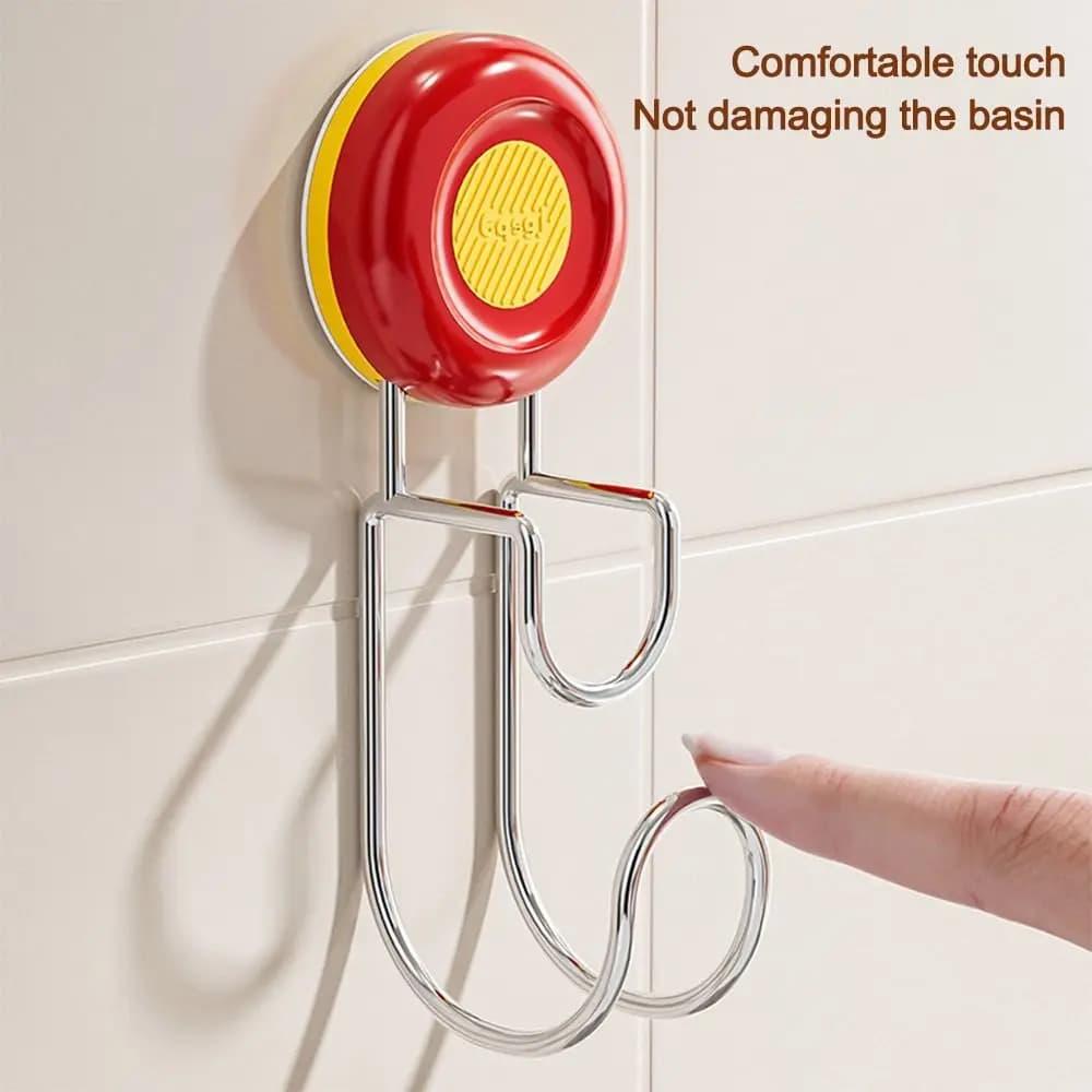 Gancio creativo a ventosa per dopamina Gancio per lavabo multifunzionale senza perforazione Gancio appendiabiti Portico del bagno