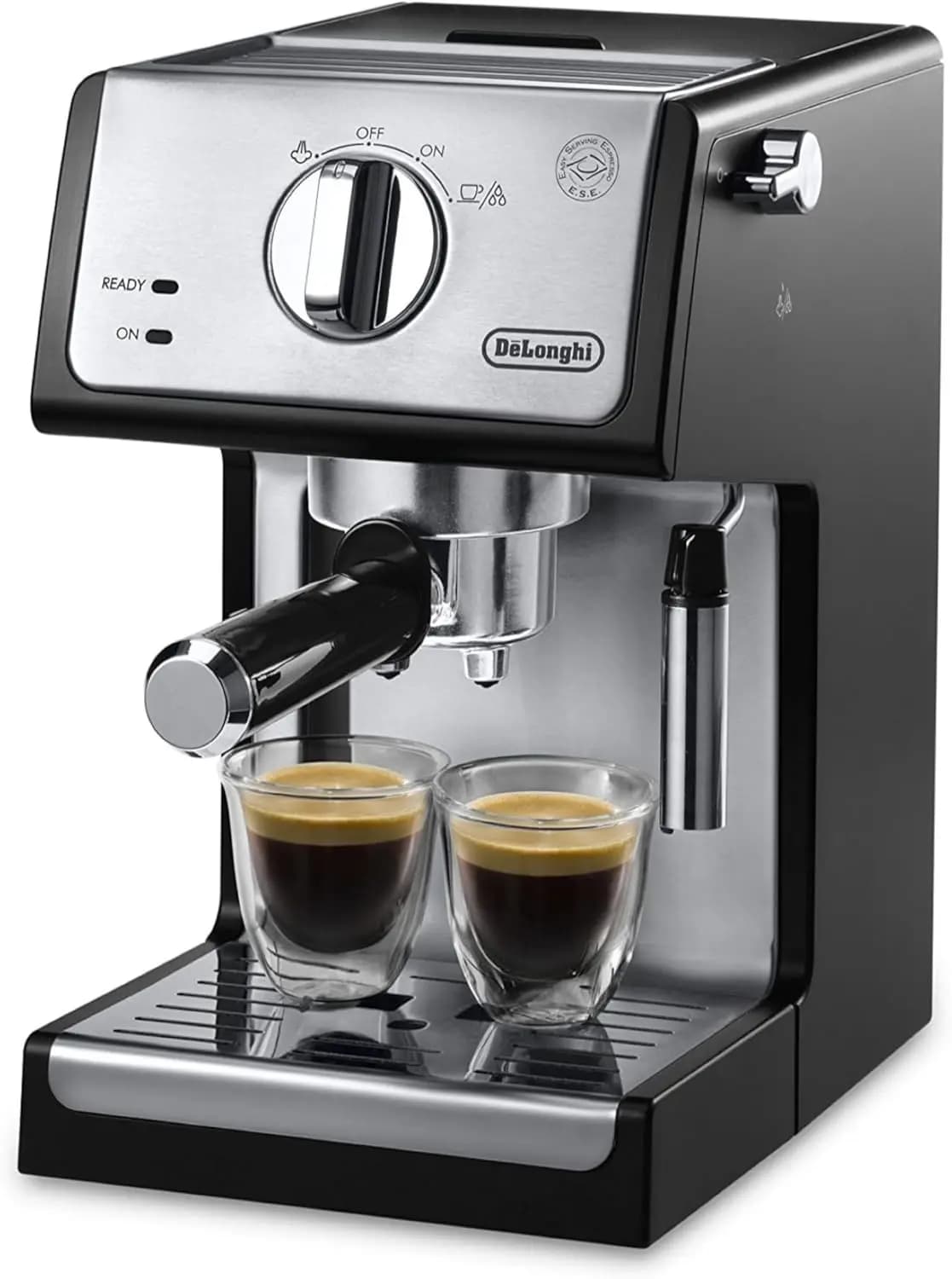 Macchina per Espresso con Pompa da 15 Bar e Montalatte, Controllo della Temperatura, Compatta per Baristi Casalinghi, per Espresso e Latte
