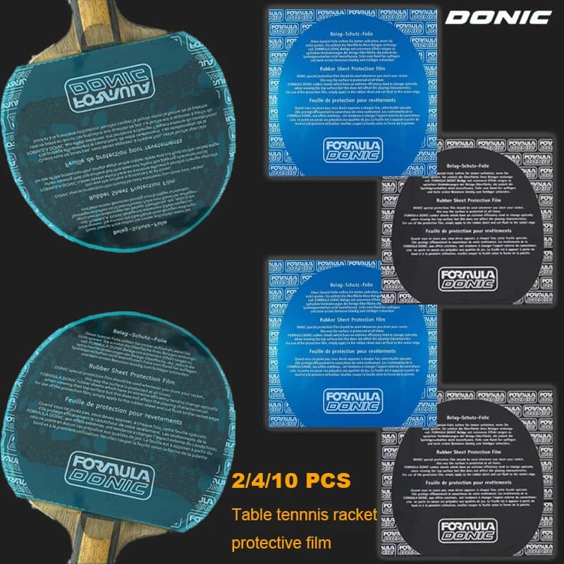 2/4/10PCS Ping Pong Rack Protective Pellicle Protective Transparent Maintenance Ping Rack Protection Rubber Roller Covering Film Tool