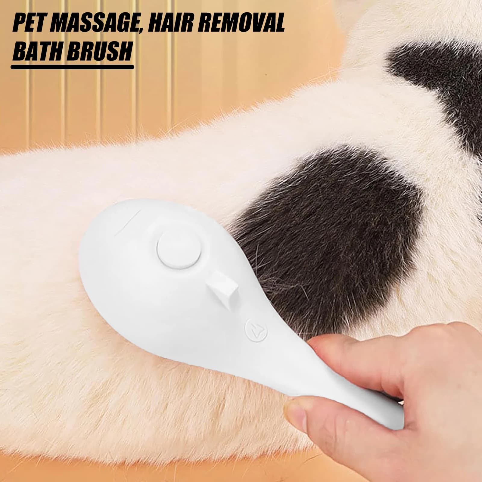 1pc Pet Grooming Scrubber Soft Silicone Bath Brush for Cats Dogs Horses Massage Shampoo Tool Hair Remover Durable