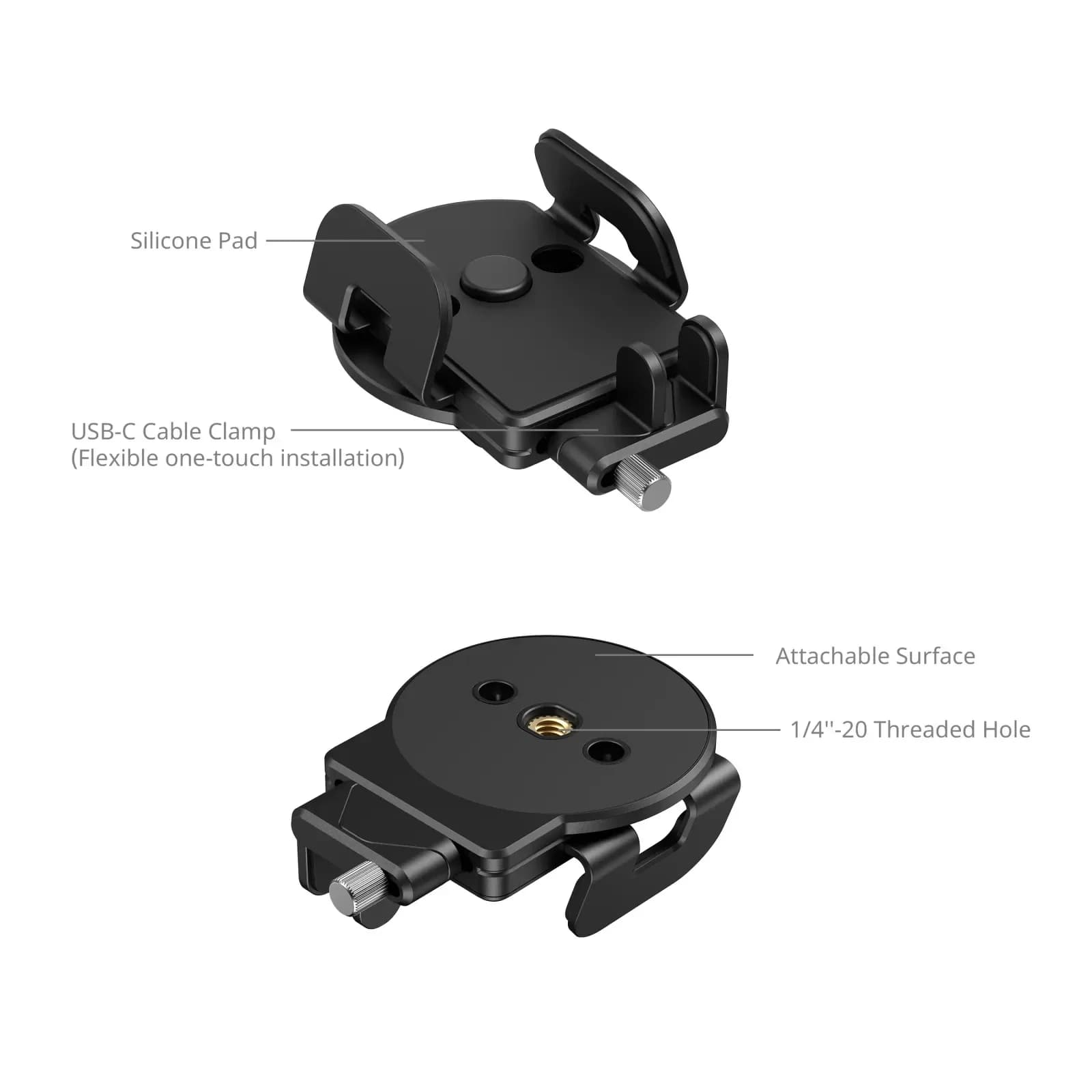 Supporto universale SmallRig per morsetto supporto SSD esterno con pattino freddo e viti da 1/4 "-20 per accessori SSD Samsung T5 T7 5196