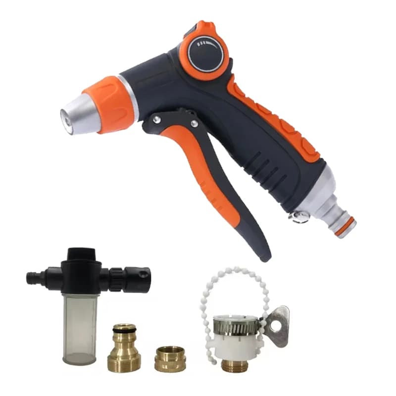 NUOVO Ugello da Giardino ad Alta Pressione, Pistola ad Acqua Potente, Spruzzatore per Irrigazione e Pulizia del Giardino