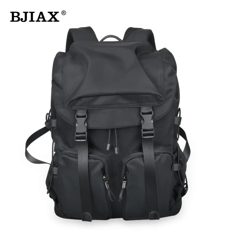 BJIAX Zaino da uomo Zaino per computer da viaggio per il tempo libero Versione coreana semplice della borsa di tendenza della moda degli studenti delle scuole superiori
