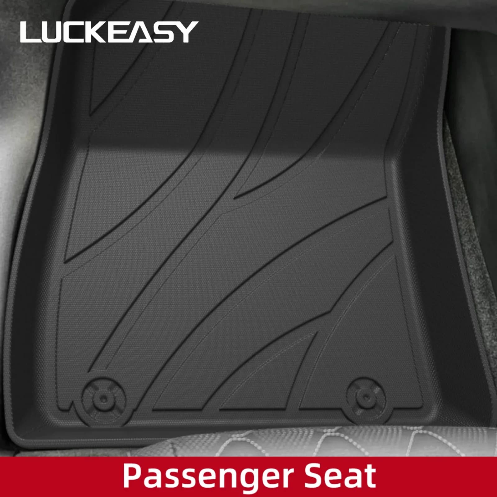 LUCKEASY Right Drive for Geely EX5 2025 2026 (not fit UK version) Car Floor Mats Cargo Liner Trunk Pad TPE Waterproof Black