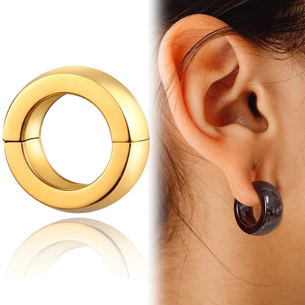 Giga 1 pcs 2 pcs 316 Weights Stainless Steel Chirurgic Earrings 0g (8mm) Hook Jewels For Body Earrings Penetranti Calibra Spine Expander