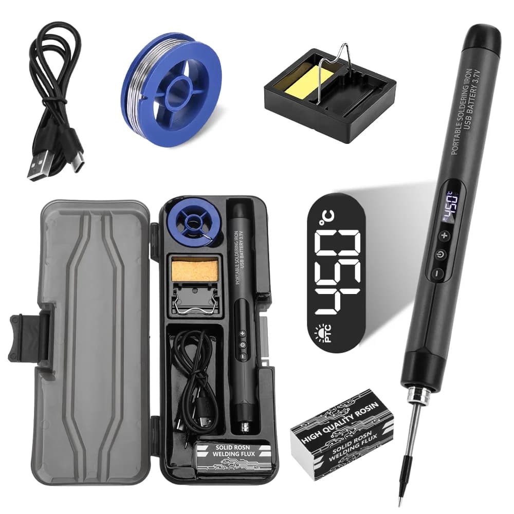 USB Mini Small Welder Set Portable Type C Interface for Home Use 600 mAh Battery Adjustable Temperature