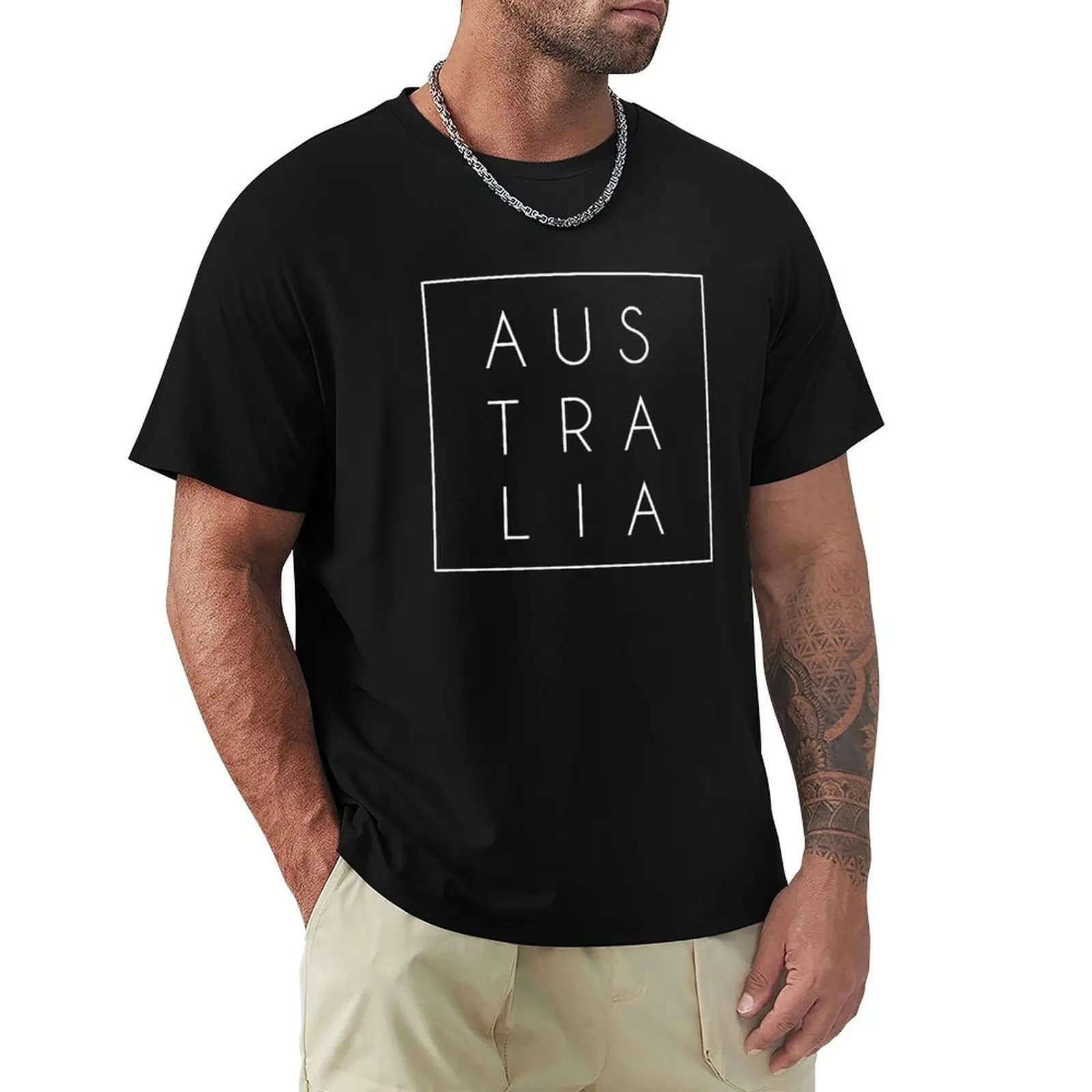 Australia T-Shirt Dry Fit Athletic Short Sleeve Shirt