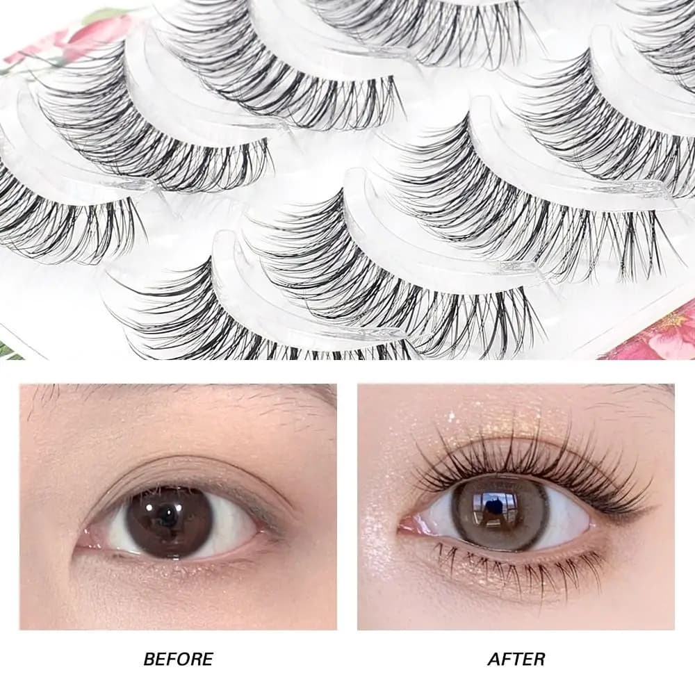Ciglia Finte in Finta Visone 3D, Volume Naturale, Realizzate a Mano, Lunghe e Voluminose, Estensioni Ciglia Naturali