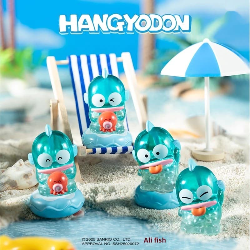 Sanrio Hangyodon Holiday Series Trend Toy Blind Box Cartoon Desktop Ornaments Regali di compleanno per bambini