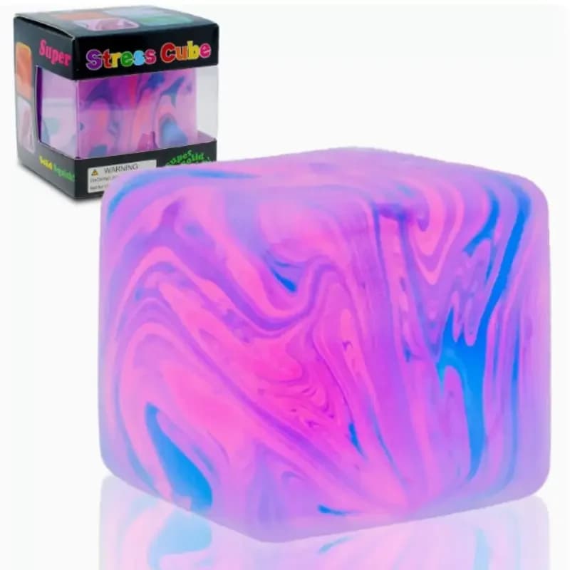 Giocattoli Antistress Squishy, Cubo e Palline Antistress, Giocattoli Morbidi con Texture Ghiaccio e Zucchero per Bambini e Adulti