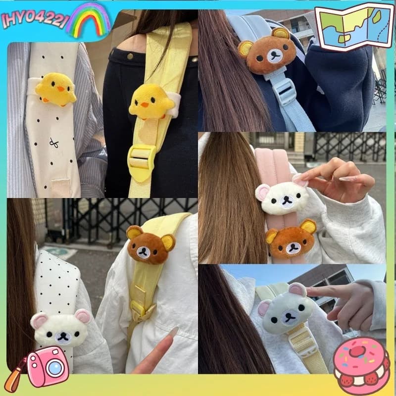 Rilakkuma Cute Yellow Chick Pendant Velcro Backpack Decoration Bag Accessory Lovely Ornament Gift For Close Friends Bag Gifts