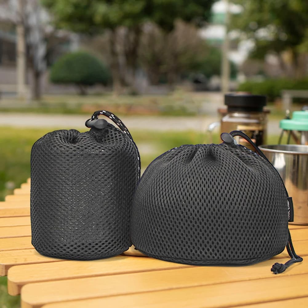 Camping Cooker Stove Tableware Protective Bag Portable Camping Storage Bag Bowl Plate Pot Organizer for Hiking Travel BBQ