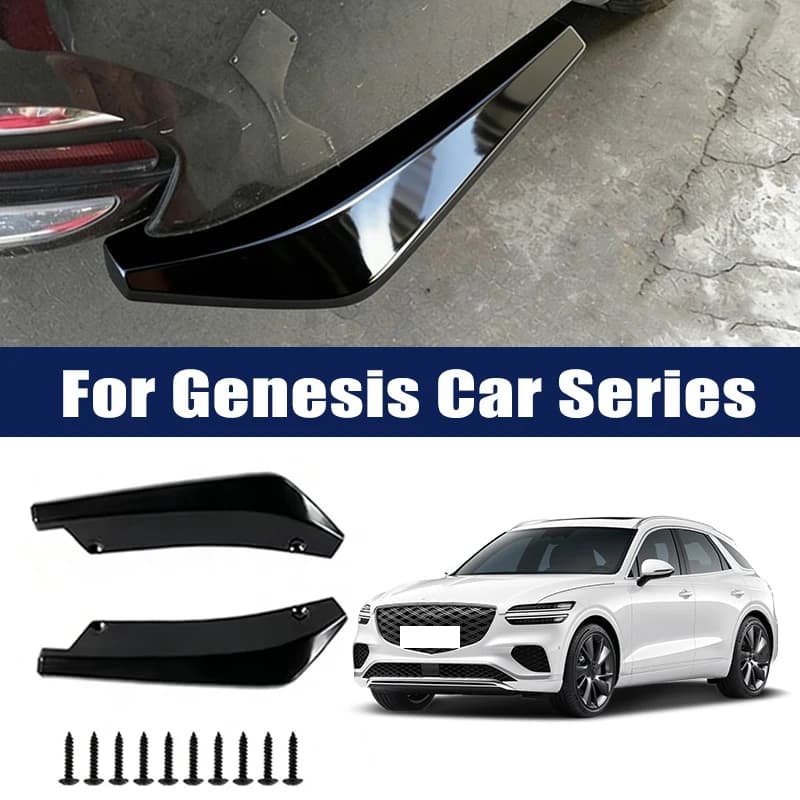 Splitter Paraurti Anteriore e Posteriore, Diffusore, Protezione, Alette in Fibra di Carbonio, Minigonne Laterali per Genesis G70 G80 G90 GV60 GV70 GV80