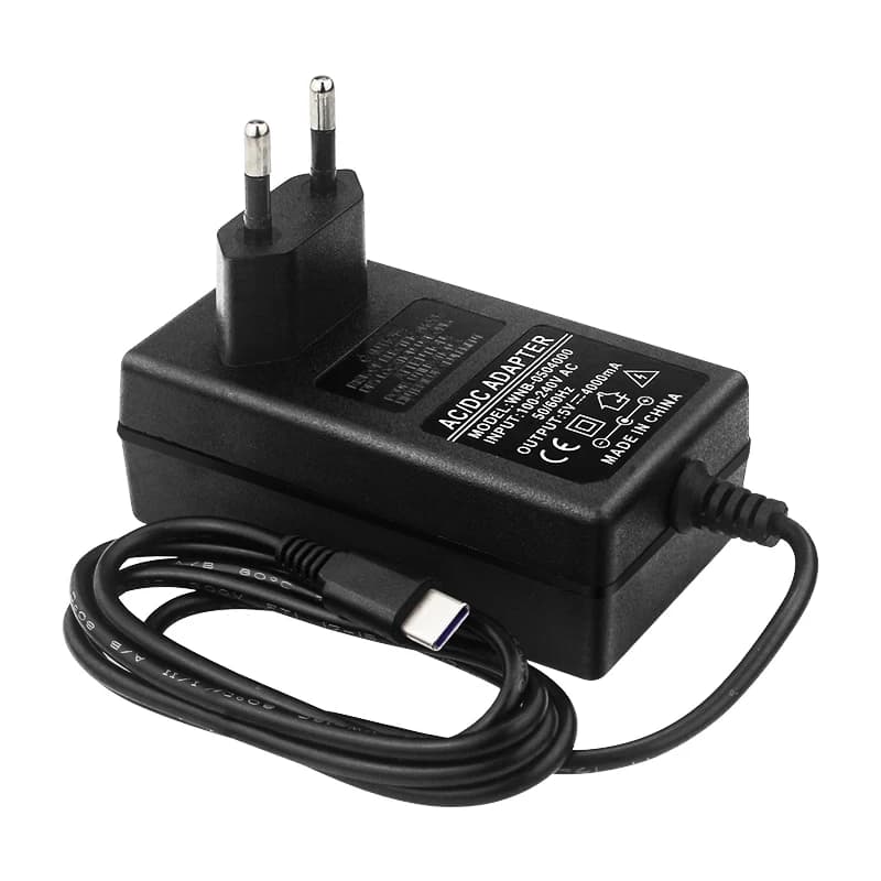 Alimentatore Raspberry Pi 5V 4A 100-240V Adattatore di alimentazione USB tipo C Caricatore con spina UE USA per Orange Pi 4 3 LTS Jetson Nano 2GB