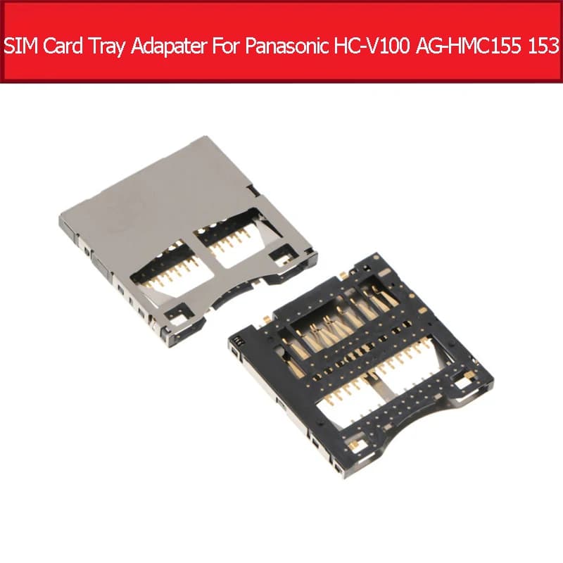 Supporto per slot per scheda di memoria SD per Panasonic HC-V100 AG-HMC155 HMC153 HMC150 Vassoio scheda di memoria Lettore Adattatore Parti di ricambio