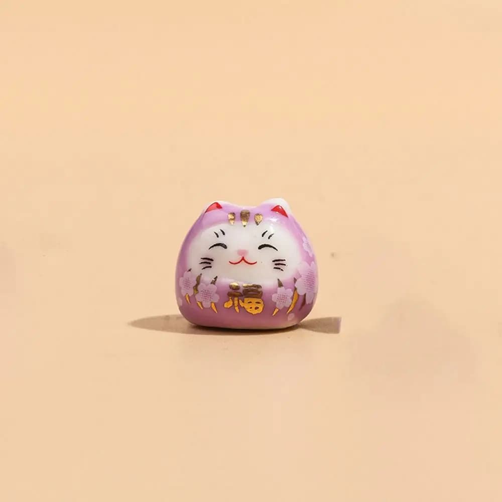 1 pc DIY Lucky Cat Bead Bracelet Mobile Phone Chain Maneki Neko Bead Handmade Craft Chinese Style Handmade Jewelry Accessories
