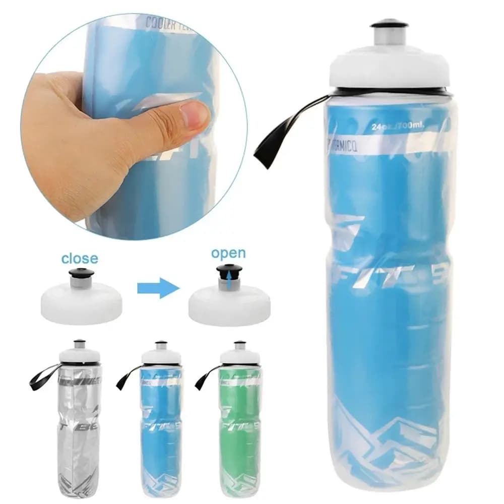 750ML Durable Cycling Equipment Dual Layer Thermal Keeping Sport Cup Drinking Canteen Bicycle Water Bottles Sports Bottle