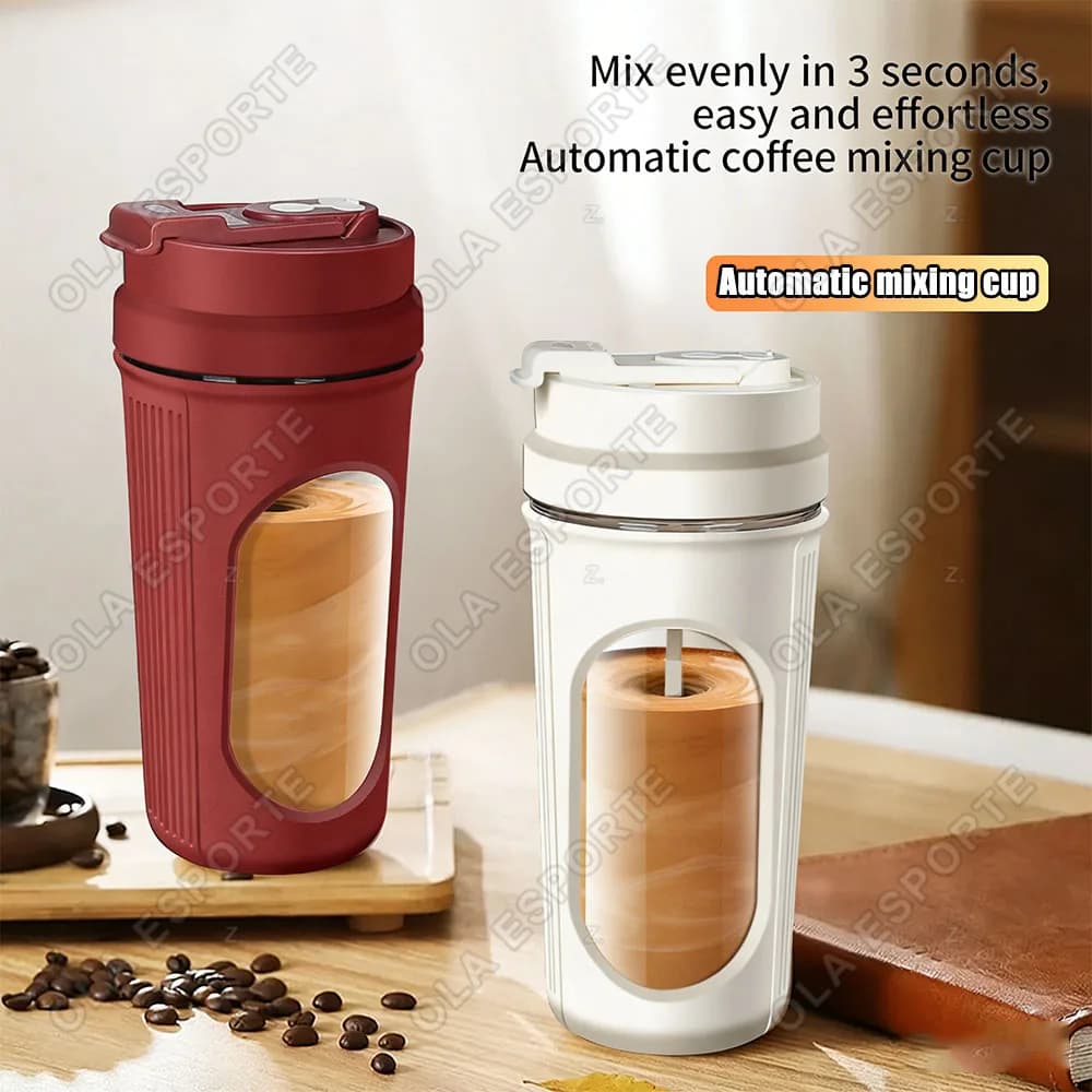 Tazza Elettrica Auto-Mescolante per Proteine e Frullati, Borraccia Shaker con Ricarica USB e Scala Graduata, Borraccia da 4500 ML Senza BPA