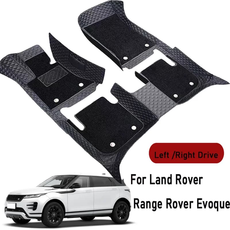 Car Floor Mats for Land Rover Range Rover Evoque 2016-2023 Customauto Foot Pads Automobile Carpet Cover Interior Accessories