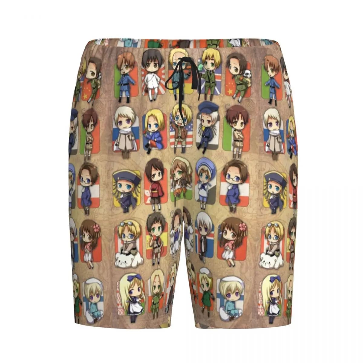 Pantaloncini personalizzati Hetalia Group, pantaloni da pigiama da uomo, pantaloni da notte, pantaloni da casa, pantaloni da dormire