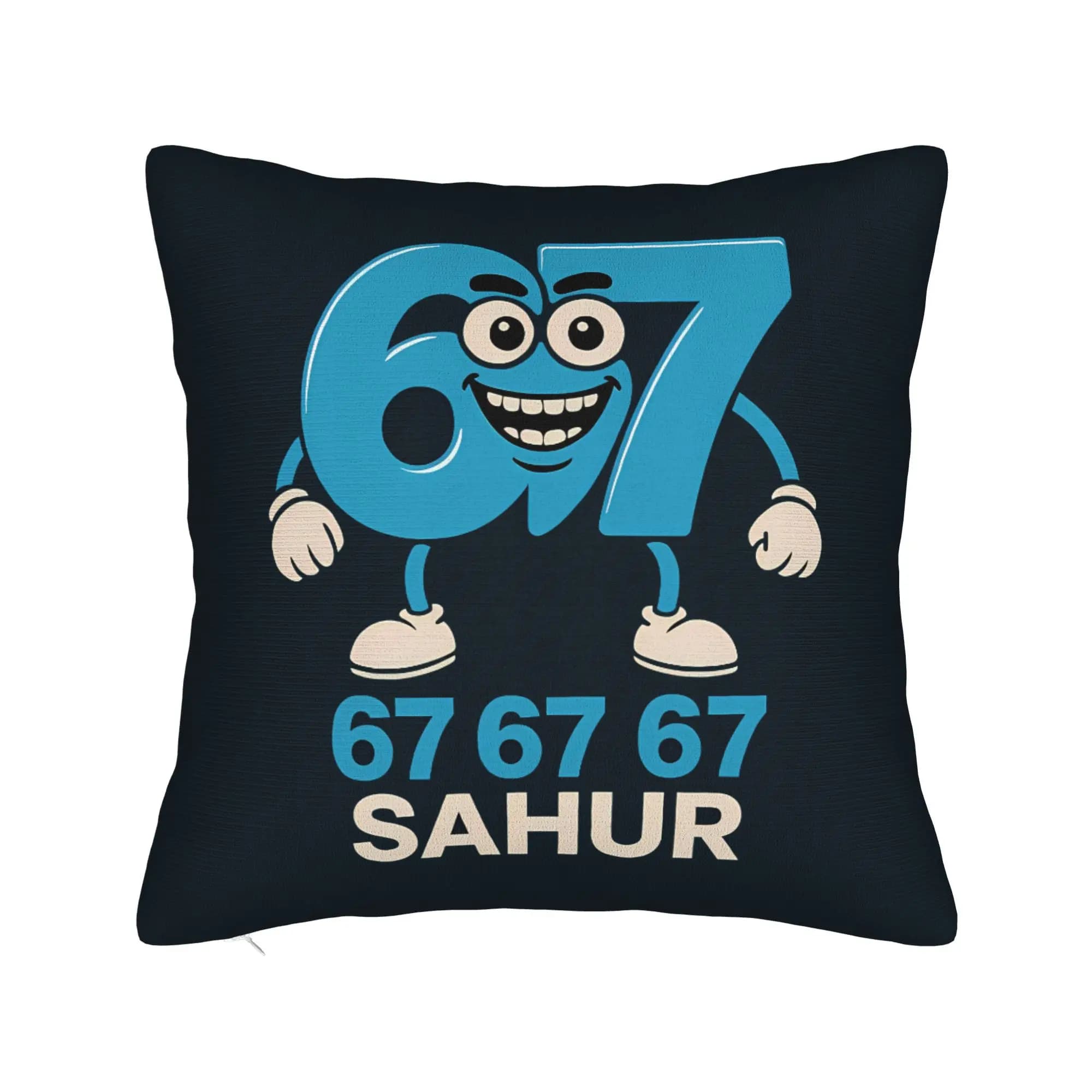 Number Six Seven, decorative pillow case for decorative sofa cover