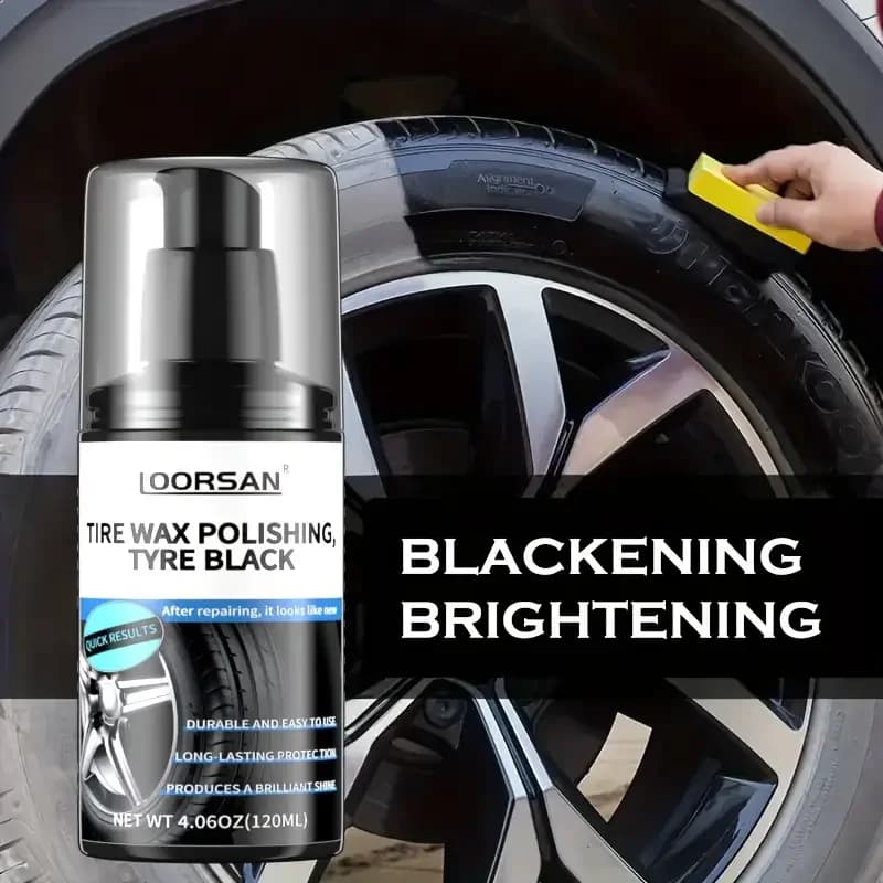Pneumatico per auto Cera Manutenzione plastica Olio Anti-screpolature Riparazione Sbiancamento Resistente ai graffi Rivestimento in cristallo Paraurti Striscia di gomma Oscurante