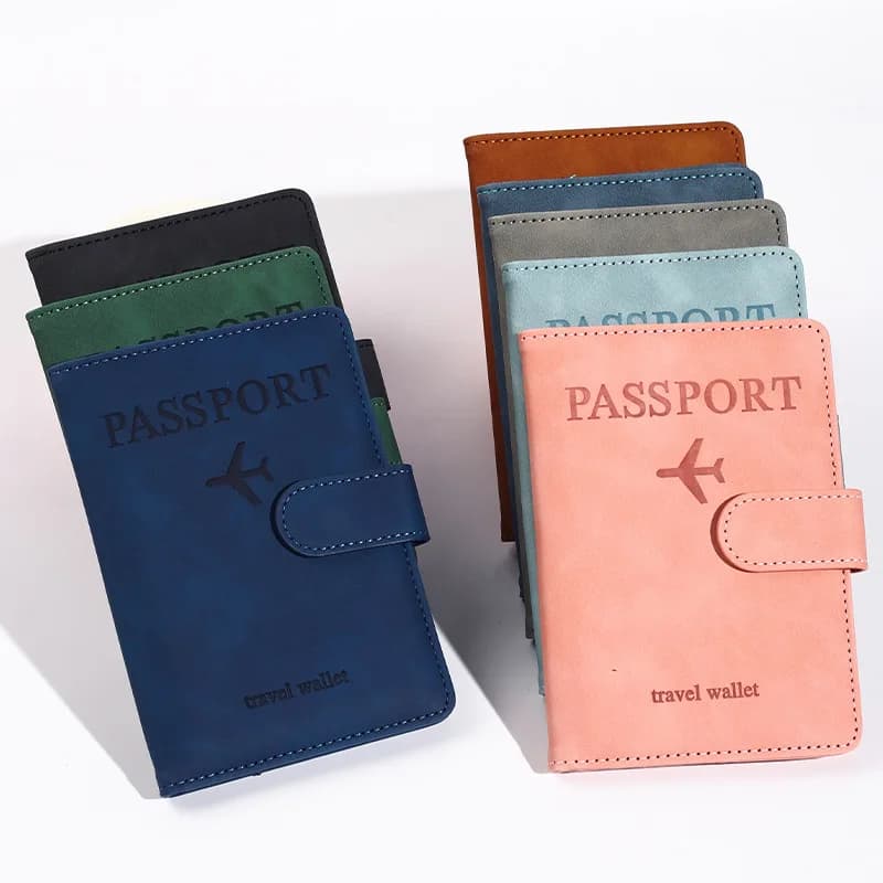 Porta documenti Rfid aziendale per il viaggio porta passaporto personalizzato portafoglio ID porta carte di credito accessori da viaggio