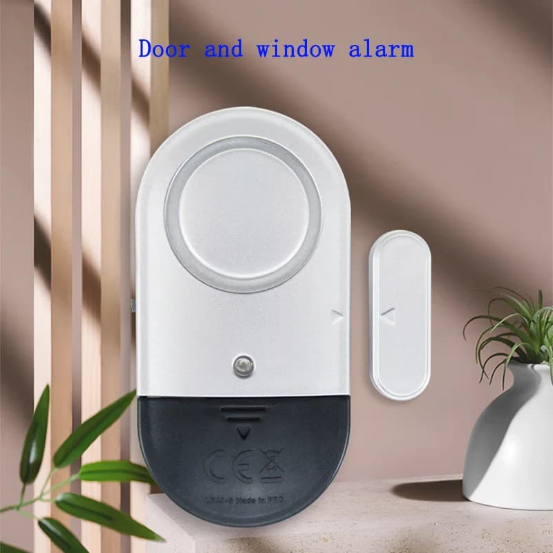 Allarme Magnetico Wireless per Porte e Finestre, Promemoria Bassa Tensione, Risparmio Energetico, Alto Decibel, Sicurezza Antifurto per Hotel