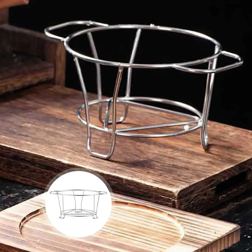 Stainless Steel Portable Holder for Camping, for Open Kitchen, Barbecue, Picnic, Hiking, Multifunction Grill