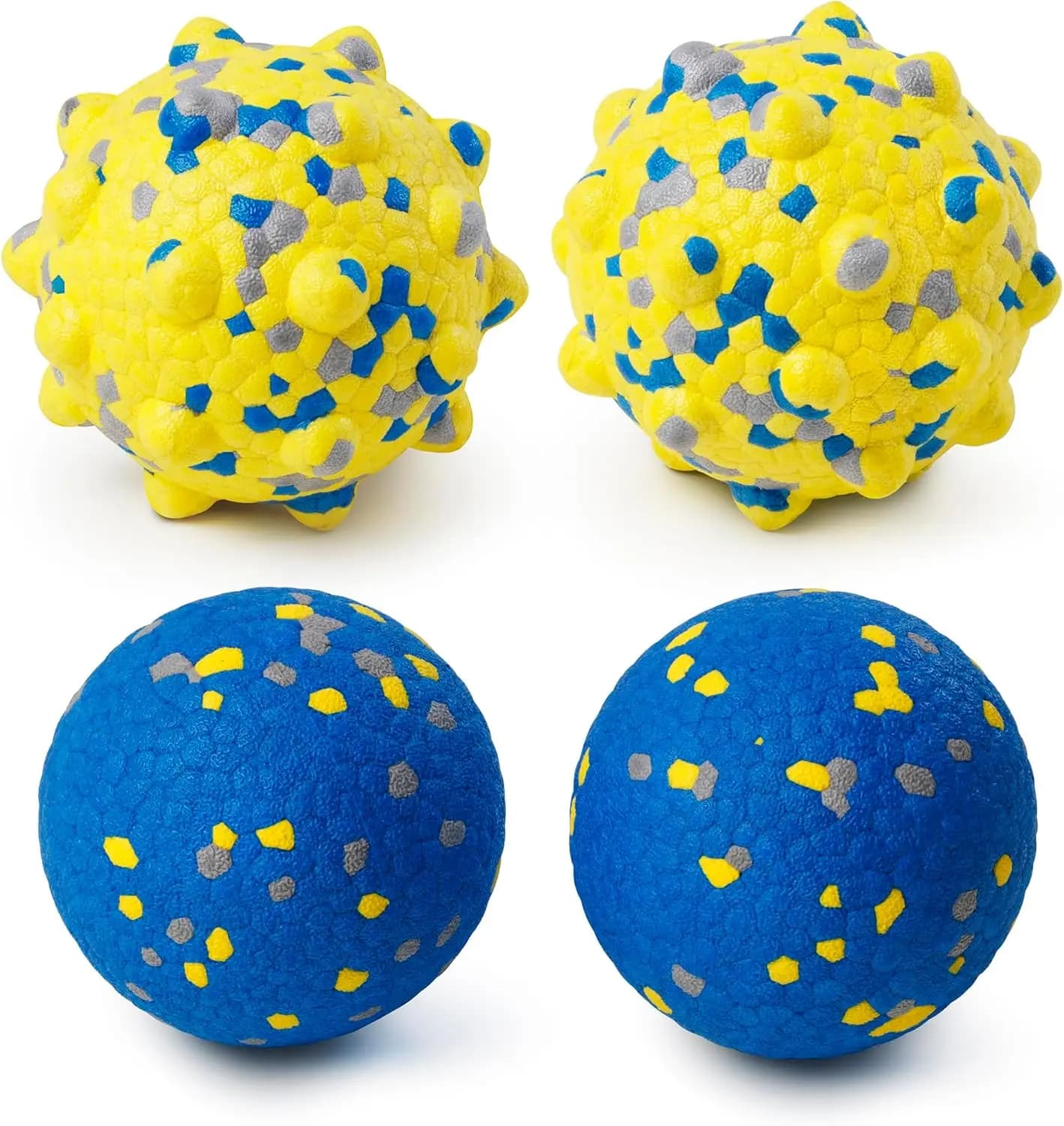 Palline da tennis resistenti per cani che masticano aggressivamente, gioco indistruttibile, leggere e galleggianti per l'addestramento all'aperto