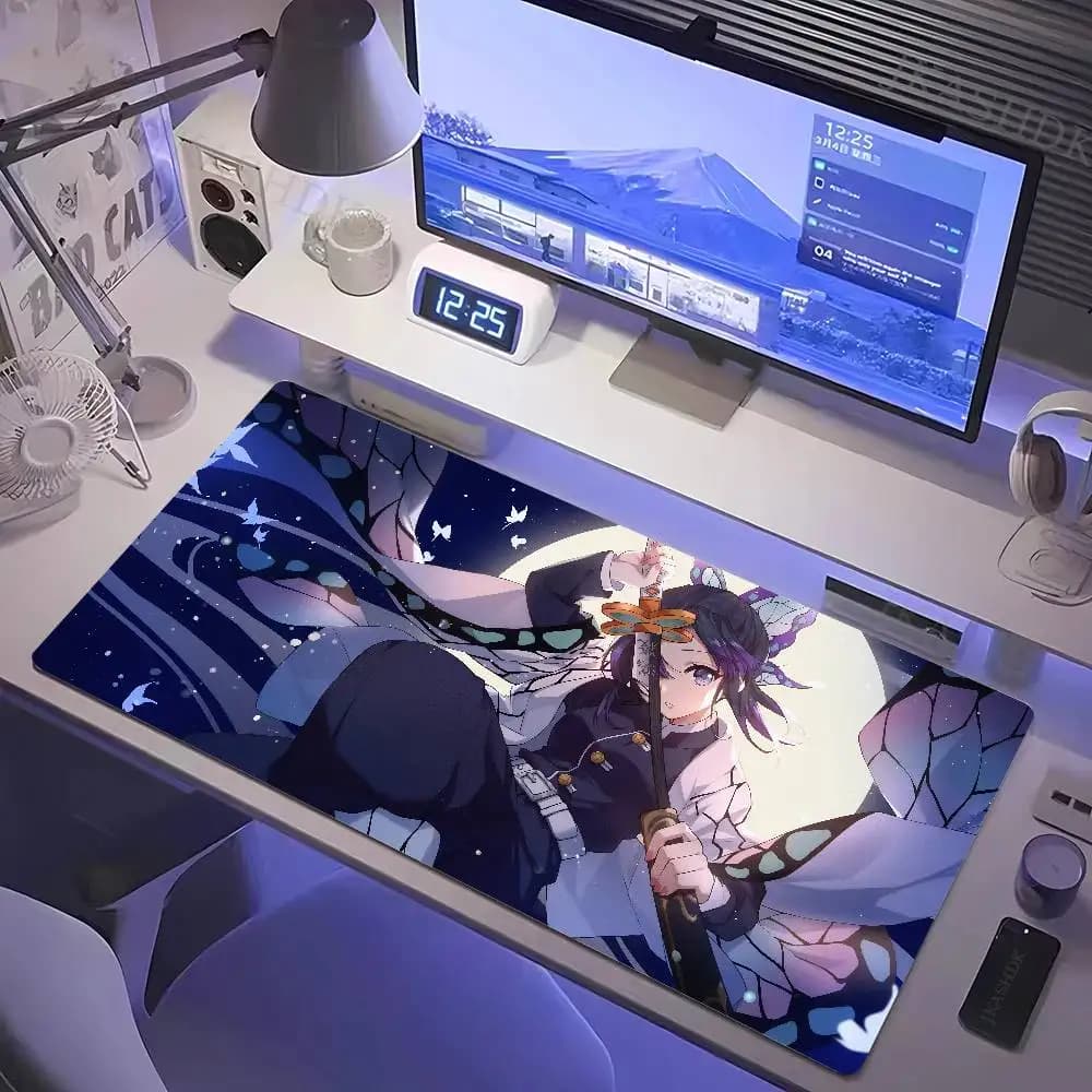 Demon Slayer Anime XXL Gaming Mouse Pad Rubber Keyboard Mousepad With 2MM Stitched Edge