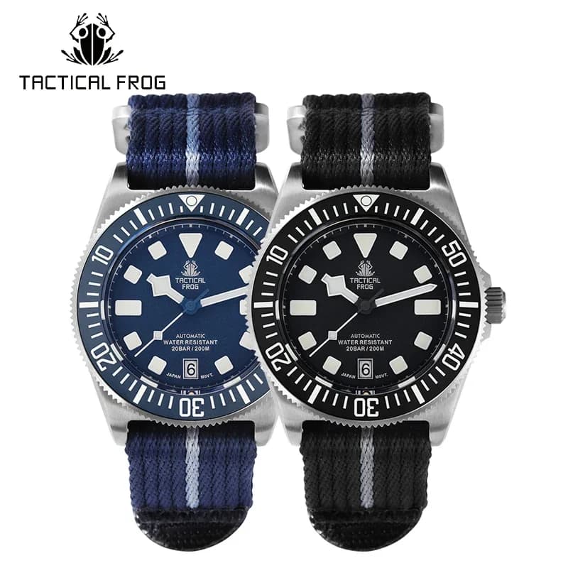 Orologio tattico in titanio rana FX-Diving 42mm NH35 movimento meccanico automatico zaffiro BGW9 luminoso 200M orologio da polso da uomo subacqueo