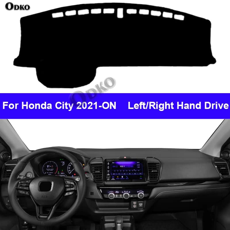 Auto DashMat Cover Interior DashMat Carpet For Honda City 2021 2022 -ON Anti-UV Carpet