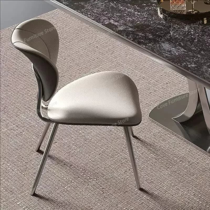 Nordic Relaxing Accent Minimalist Gaming Comfortable Dining Chairs Elegant Backrest Single Sillones Modernos Kitchen Furniture