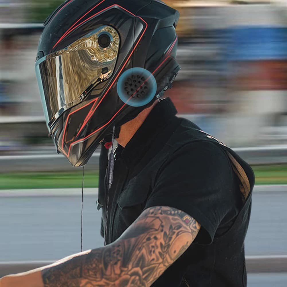 Motorcycle Helmet Headset Anti-interference Wireless Riding Headphone 3.5mm Port Wireless Stereo Earphone Motor Bike Headsets