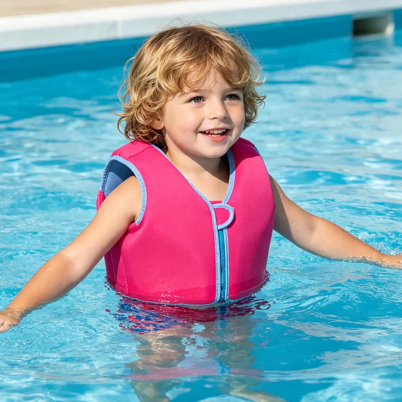 Gilet Galleggiante per Bambini, Ausilio per il Nuoto, Galleggiamento per Bambini e Bambine, per Spiaggia, Piscina, Lago, Surf, Rafting, Vela, Club