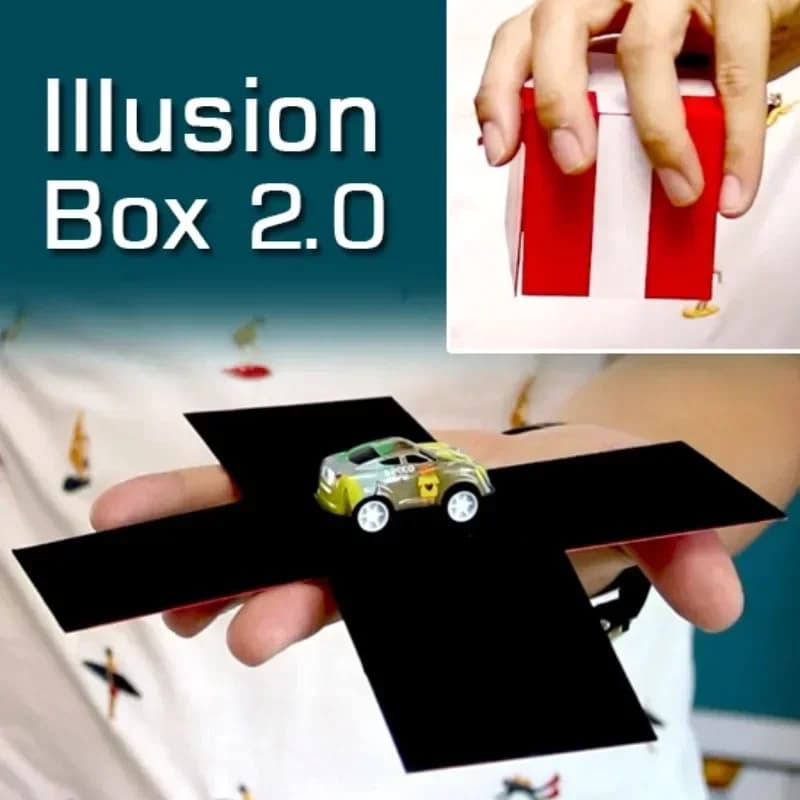 Illusion Box 2.0 trucchi magici macchinina che appare in scatola vuota oggetto che produce Vanishing Close Up Illusions Gimmicks Mentalism