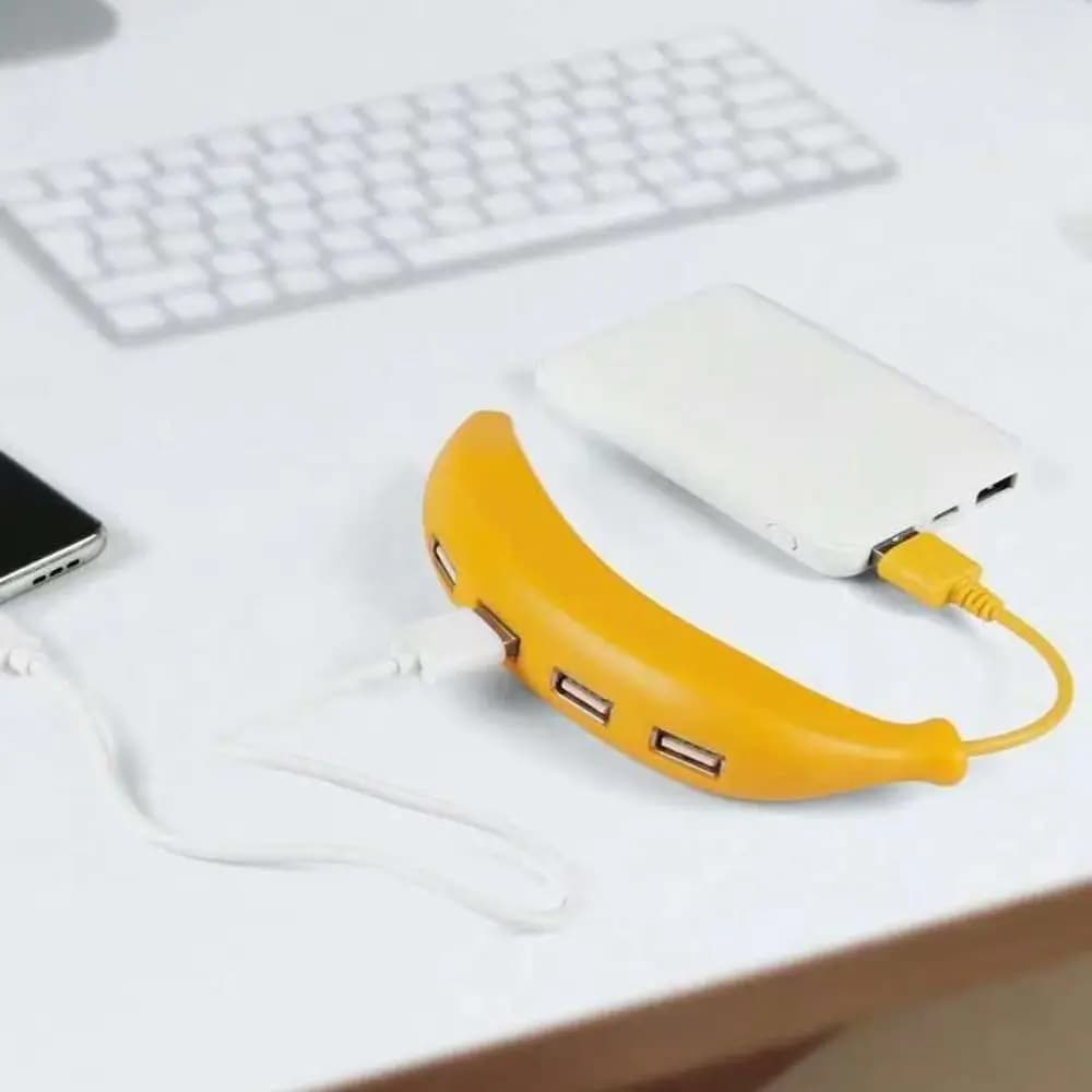 Portable Design Banana USB Hub USB 3.0 4 Port USB Hub Expander USB 2.0 Banana Shape USB Adapter Station For Laptop