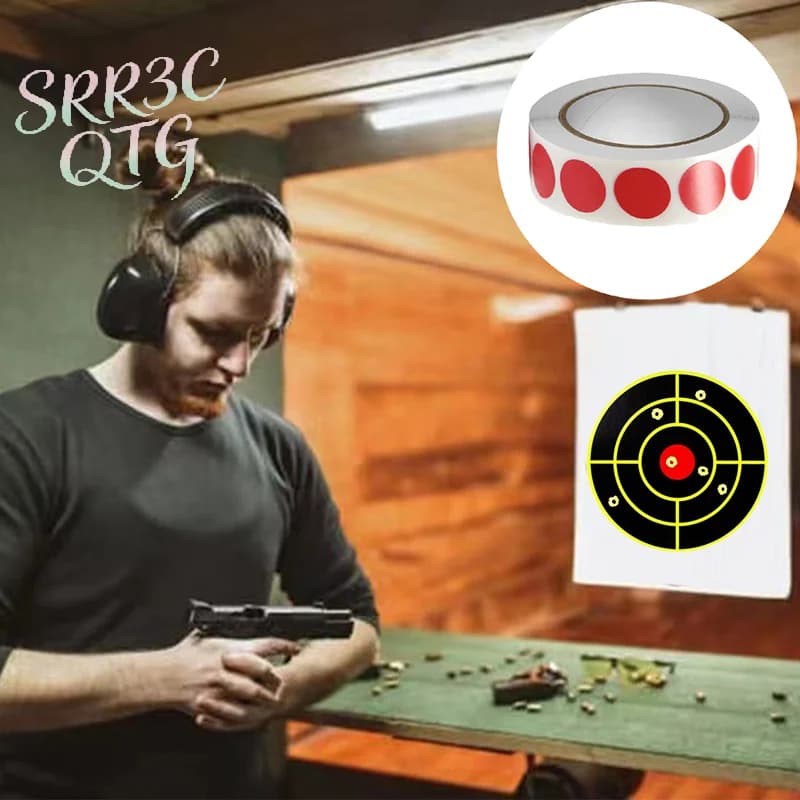 1000Pcs/Roll 0.75In Round Color-Code Dot Labels Adhesive Sticker for Archery Bow Hunting Practice Training Targets
