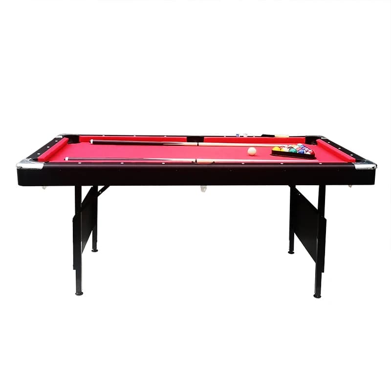 7 Ft Portable Pool Table Steel Tube Legs Adults Folding Billiards Table For Game Room Includes Ball Cue Set Easy Foldable
