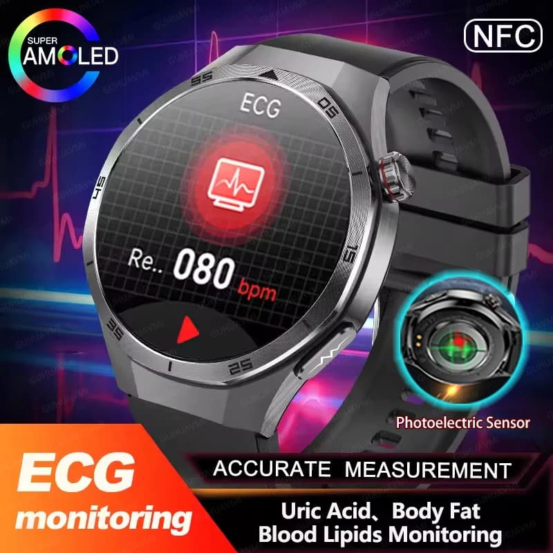 NUOVO DT6 PRO GPS Smartwatch con Google Maps, 32GB di memoria, lettore MP3/MP4, download APP, Chat GPT, NFC, chiamate HD, compatibile con Android e iOS