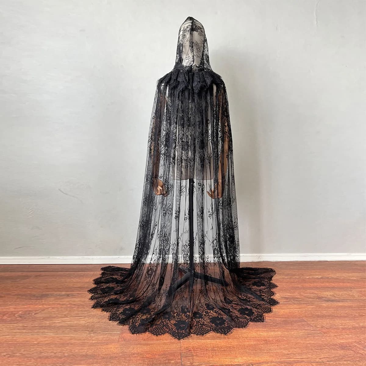 Mantello medievale Mantello unisex Mantello con cappuccio Cappotto Wicca Abito da sposa Scialle Festa di Halloween Strega Mago Costumi Cosplay Donna