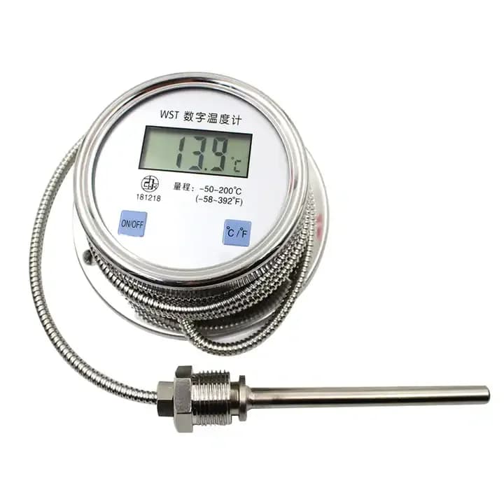 Termometro bimetallico digitale WST-102 con sonda in acciaio inossidabile personalizzata supportata OEM e ODM