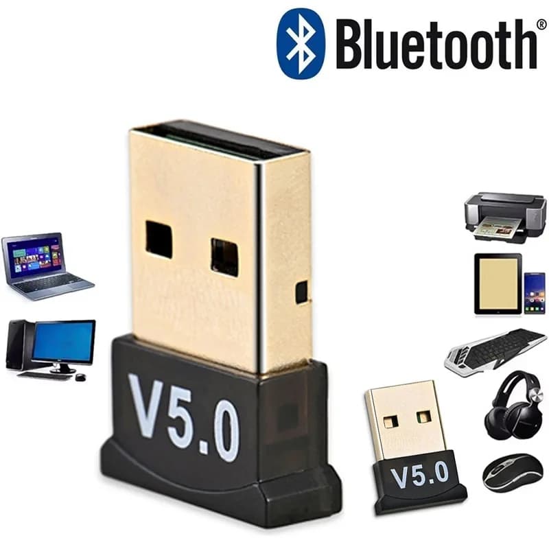 Adattatore USB Bluetooth 5.0 Ricevitore Bluetooth USB Dongle Bluetooth per PC Laptop Altoparlante wireless Ricevitore audio Trasmettitore USB